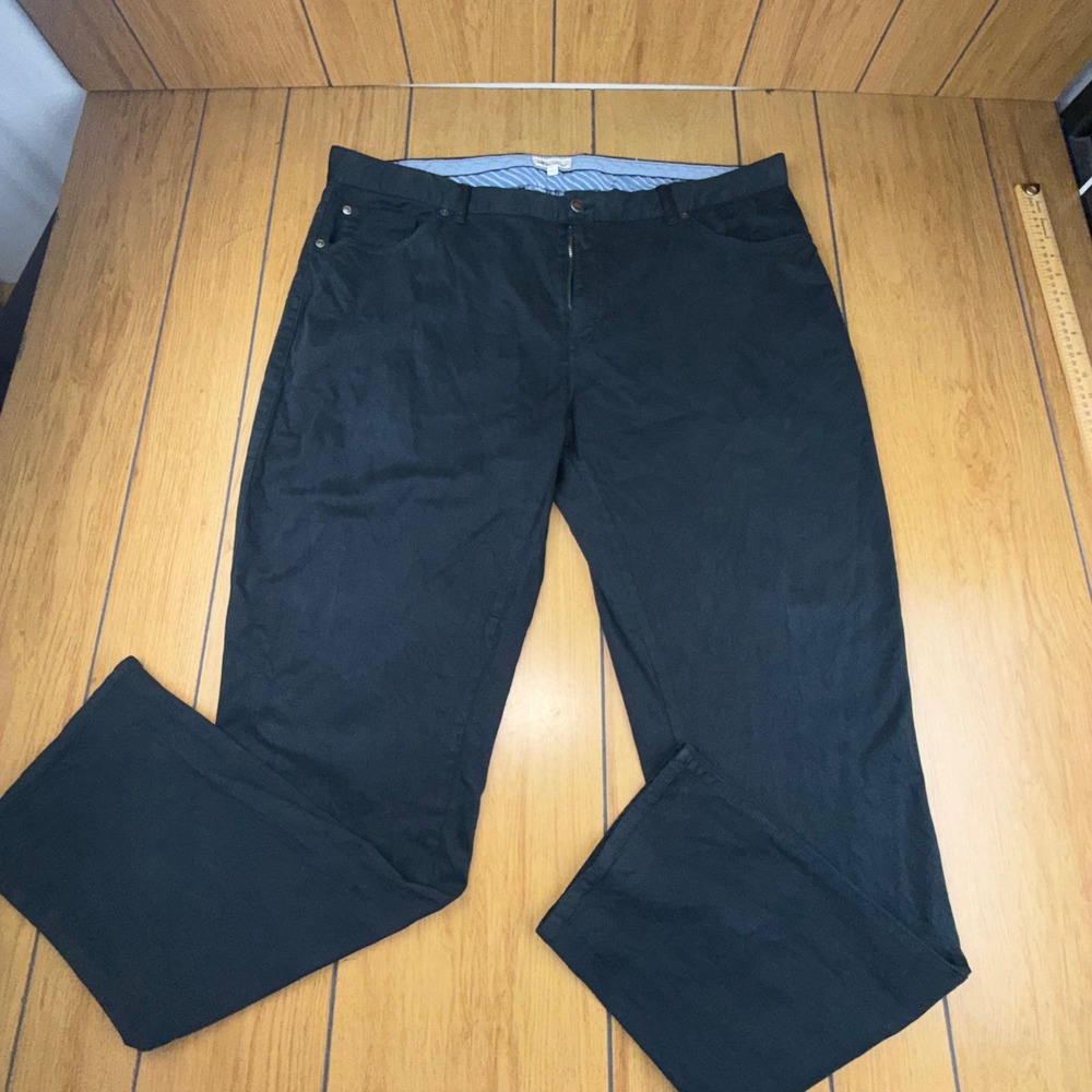 Peter Millar Crown Mens 42x32 Five-Pocket Pants Navy Blue Straight Leg Trousers